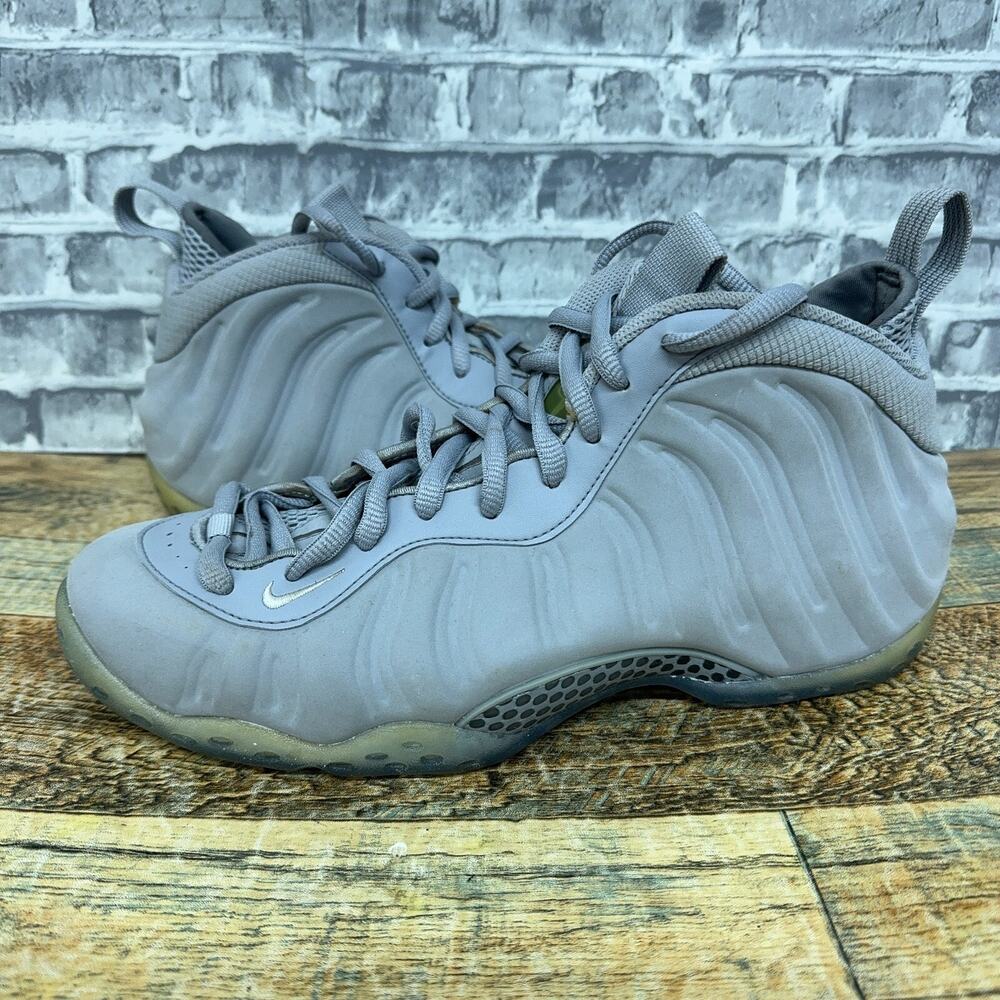 Nike Air Foamposite One PRM Wolf Grey Suede 575420-007 Mens Size 10.5 Rare